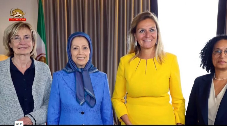 دیدار و گفتگوی خانم #مریم_رجوی با هیاتی از زنان پارلمانتر بلژیک - #زنان_نیروی_تغییر