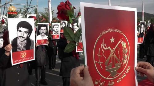 گرامیداشت یاد شهیدان قتل عام ۶۷ در اشرف۳ همزمان با سومین روز از دادگاه دژخیم حمید نوری در دورس آلبانی - #قتل_عام67 #دادخواهی