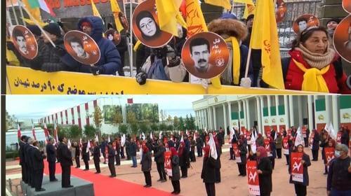 مجاهدين در اشرف۳ همزمان با جلسه دادگاه حمید نوری و تظاهرات ایرانیان آزاده در استکهلم - #قتل_عام67 #دادخواهی
