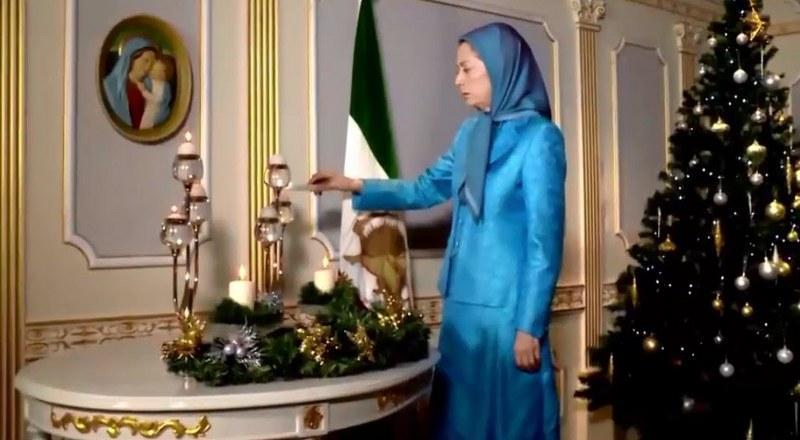 پیام رئیس جمهور برگزیده مقاومت خانم مریم رجوی به مناسبت میلاد عیسی مسیح و سال نو میلادی 